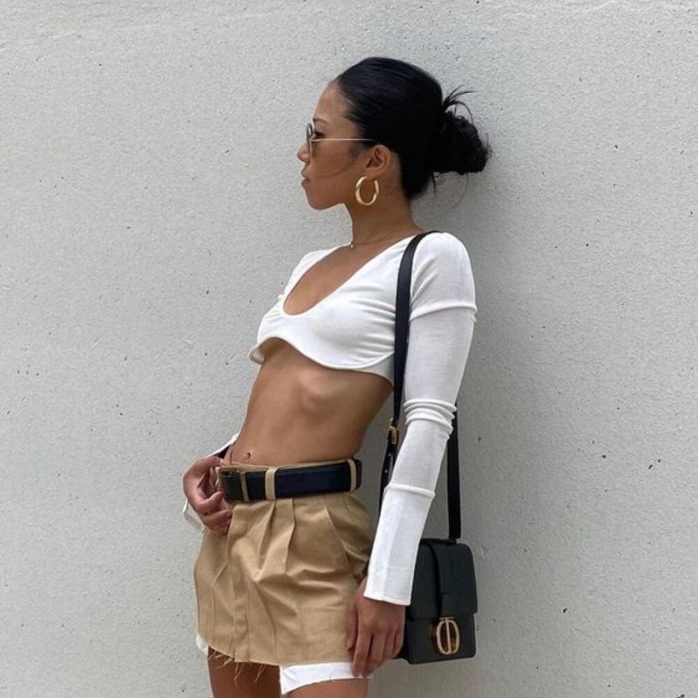 Rumored Tan Mini Skirt